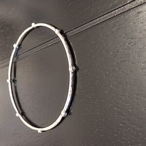 Silpada B2701 "Star Studded Bangle" Sterling Silver & Cubic Zirconia Bracelet